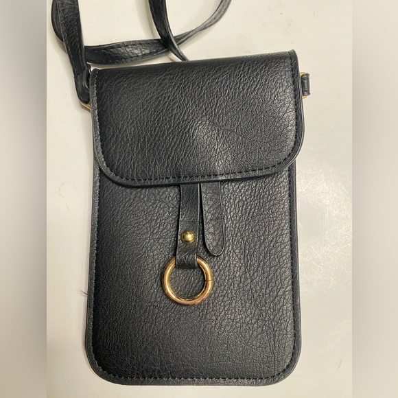 Black Crossbody Wristlet small Bag - Picture 4 of 9